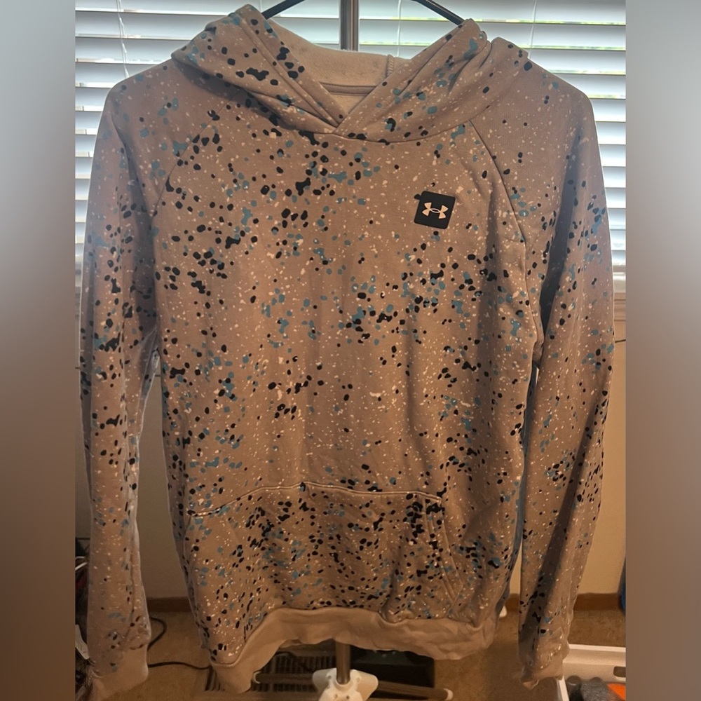 Boys Under Armour hoody - grey with speckles